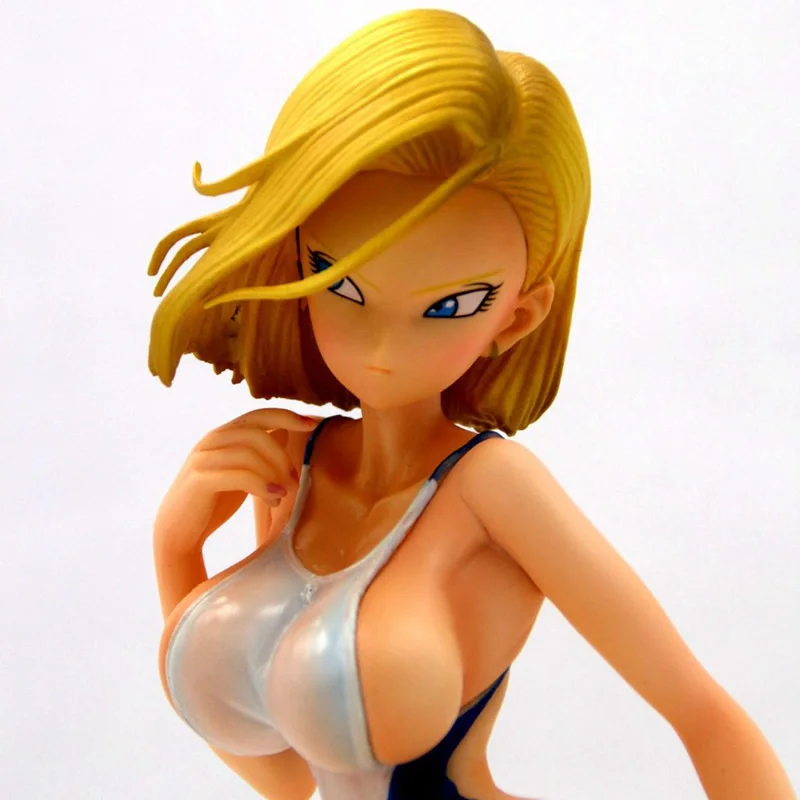 1/7 масштаб Dragon Ball Z Android 18 купальник сидя осанка Ver. Не сбрасывается Сексуальная Смола GK модель коллекции Аниме Фигурка