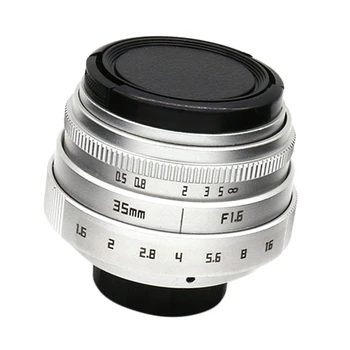 

35mm F1.6 C Mount Camera Lens with Adapter Ring for PanasOnic Olympus