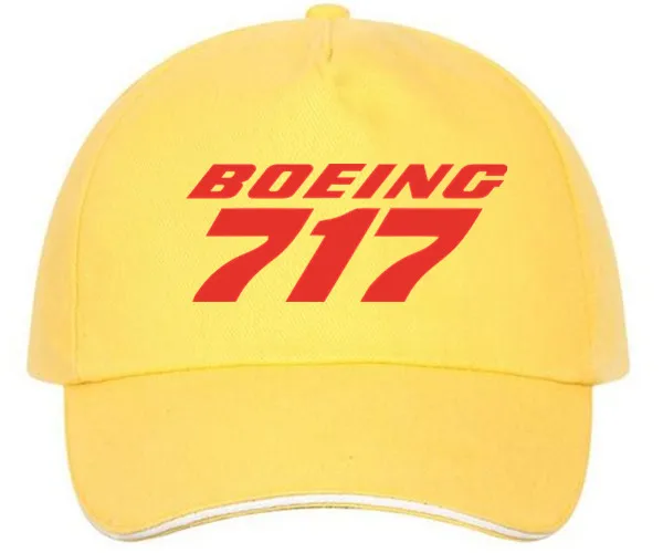 XQXON-Новые повседневные Модные бейсбольные кепки унисекс Boeing 717 высокого качества с принтом для мужчин и женщин, бейсболка HH04 - Цвет: yellow