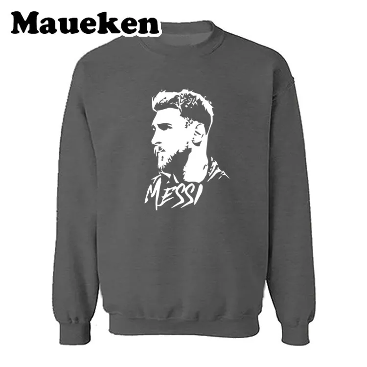 9 Мужские толстовки Lionel Messi 10 Argentina Legend Comic Cartoon толстовки с капюшоном толстый круглый воротник Осень Зима W19101221 - Цвет: 9