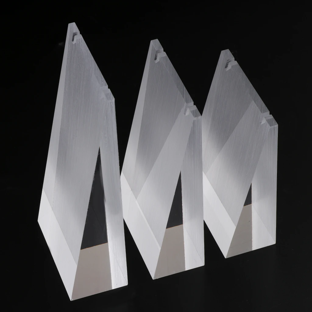 3pcs/Set Clear Acrylic Necklace Display Stand Rack Jewelry Holder Organizer