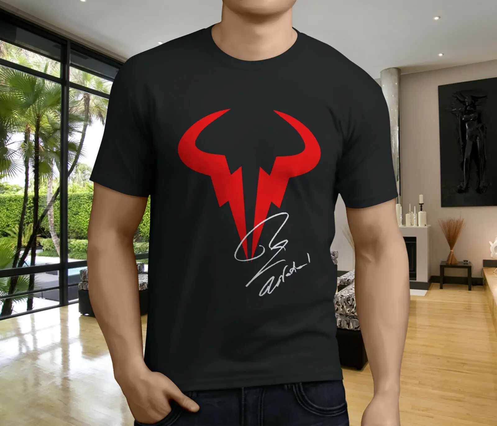 Sporting Goods Rafael Nadal Logo T Shirt Rn Rafa Tennis Player Red Blue Camiseta Tee New Laverdad Com Do
