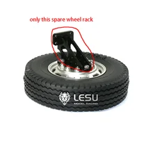 LESU металлическая запасная стойка с колесом для RC TAMIYA 1/14 тягач