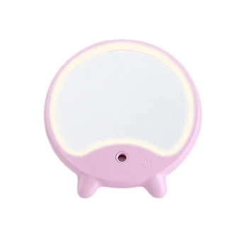 

LED Mirror Light Adjustable With Facial Steamer Humidifier Mist Sprayer Function Table desktop Up Mirror