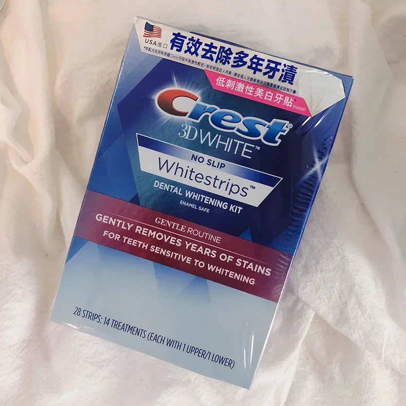 Гребень 3D Белый WHITESTRIPS нежный рутинный набор для отбеливания зубов 1 коробка 14 мешков профессиональные полоски для гигиены полости рта