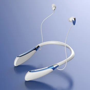 

New Bluetooth 5.0 Sports Earphone Support Stereo Hanging Neck Metal Magnetic Bluetooth in ear earphone for all phone