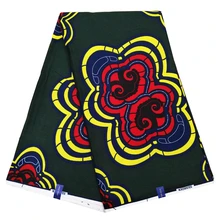 Анкара африканская вощеная ткань принтом высокое качество хлопок голландский воск настоящий воск pagne восковая Ткань 6 ярдов свадебное платье