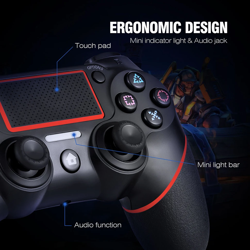 Беспроводной джойстик EasySMX контроллер для PS4 Play Station4 Pro вибрационный dualshock 4
