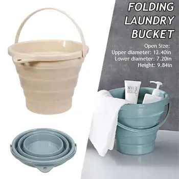 

Collapsible 10L Water Bucket Washing Basin Folding Outdoor Portable Camping Laundry Bucket Container Car Wash Fishing Buckets