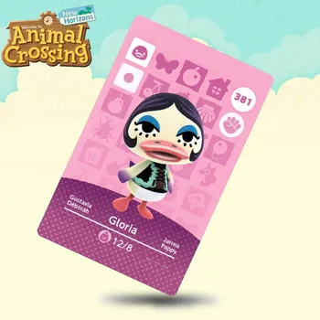 

381 Gloria Animal Crossing Card Amiibo Cards Work for Switch NS 3DS Games
