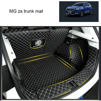 

High quality Leather Car Trunk Mat Cargo Liner for MG ZS 2019 2020 boot Carpet Interior Accessories covers