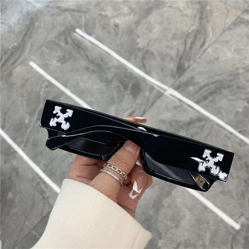 Rektangulära retro solglasögon vintage design mode unisex_voghion.com