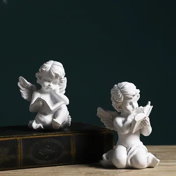 

American Resin Living Room Small Sculpture Angel Craft Decoration Creative Home Desktop Decoration