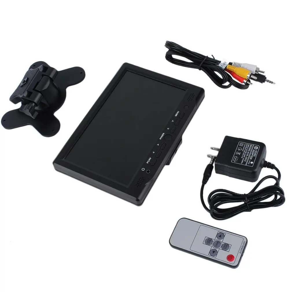 7 дюймов 800x480 TFT цветной lcd AV автомобильный монитор заднего вида HDMI VGA AV интерфейс для автомобиля DVD