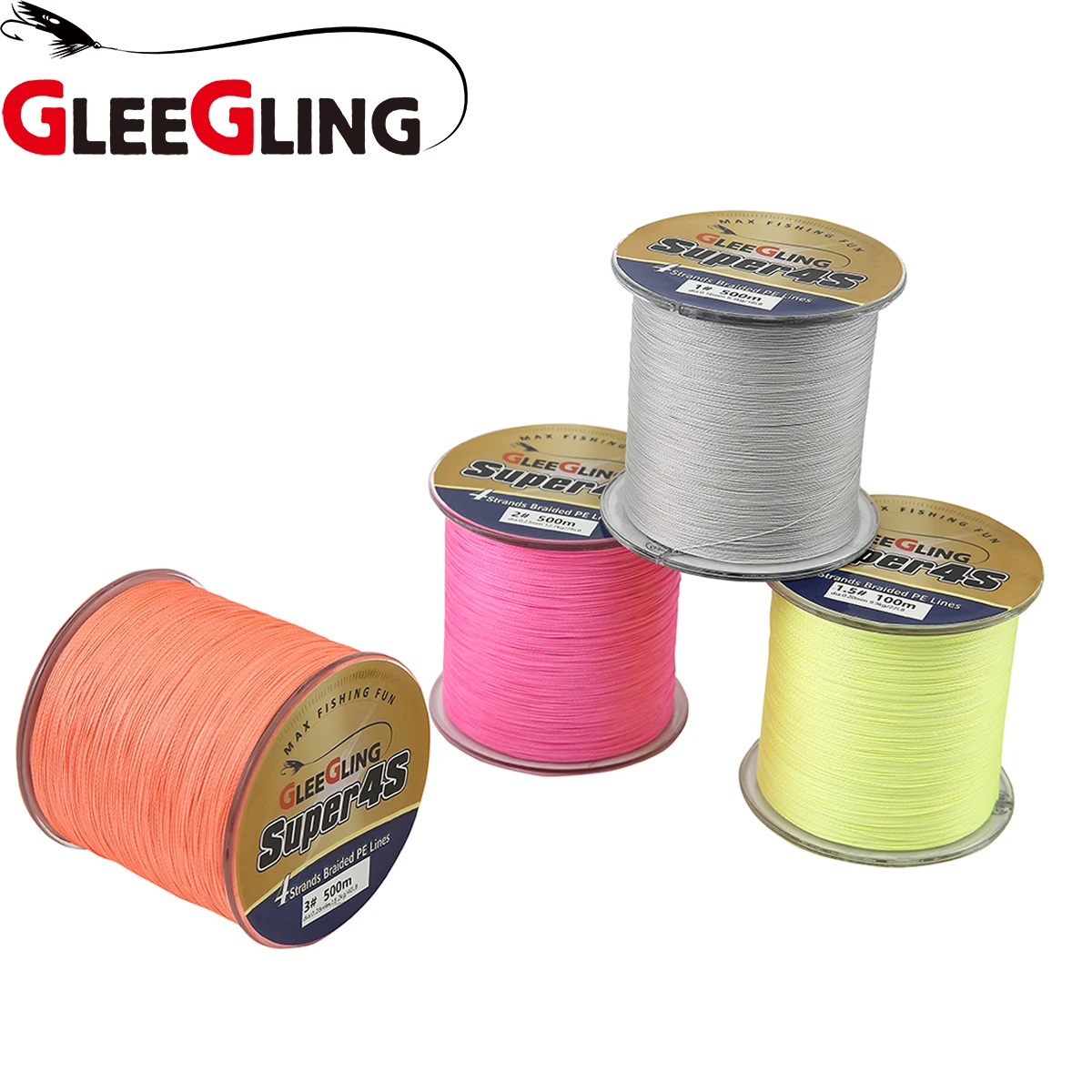 GLEEGLING Linha Multifilamento 500 м 4 подставки плетеная леска 8 150LB Olta Malzemeleri рыбацкий лидер Fil De