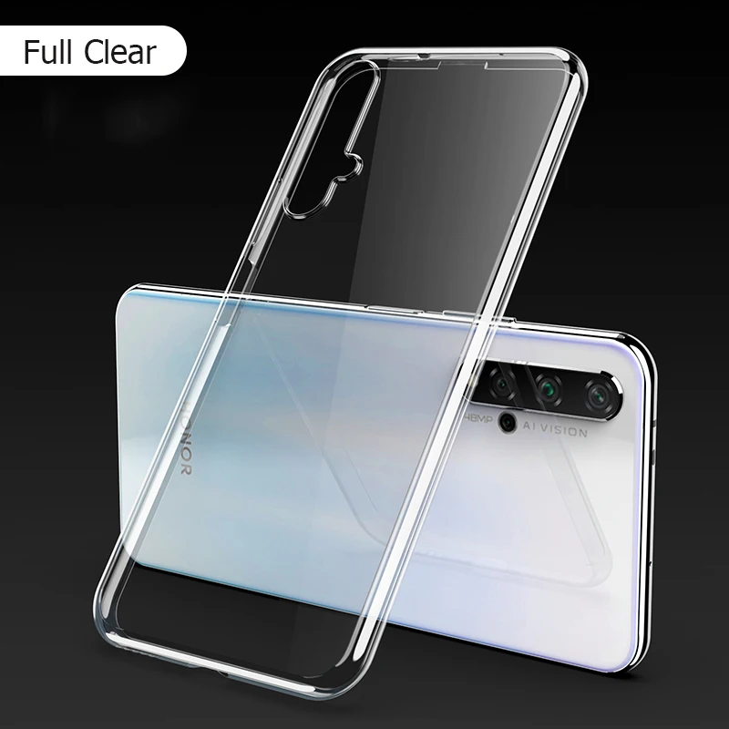 Full Clear Для huawei Honor 20 Pro Чехол 3D Лазерное покрытие Роскошный чехол из мягкого ТПУ прозрачный чехол для huawei Honor 20 Lite 20s Яркий Кристальный чехол для телефона - Цвет: Full Clear