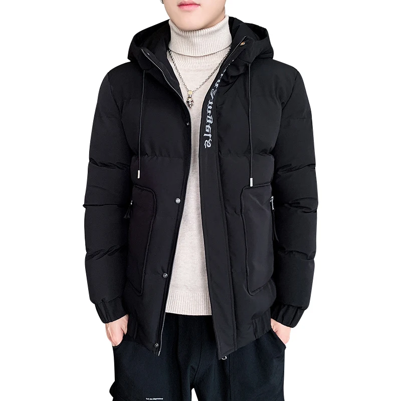

Warm Parkas Men Fasion Thickness Parkas Jackets Mens Casual Outwear Cotton-Padded Coats Hoodies Outdoor Overcoat Man Clothing