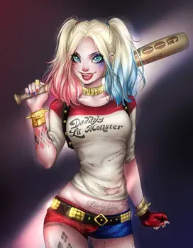 

JMINE Div 5D Harley Quinn Full Diamond Painting cross stitch kits art High Quality Cartoon 3D paint by diamonds