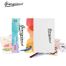 Yoogione 230 г/м2 Акварельная цветная бумага 130x210 мм, 8 листов, Ручная Краска ed, водный цветной блокнот, товары для рукоделия