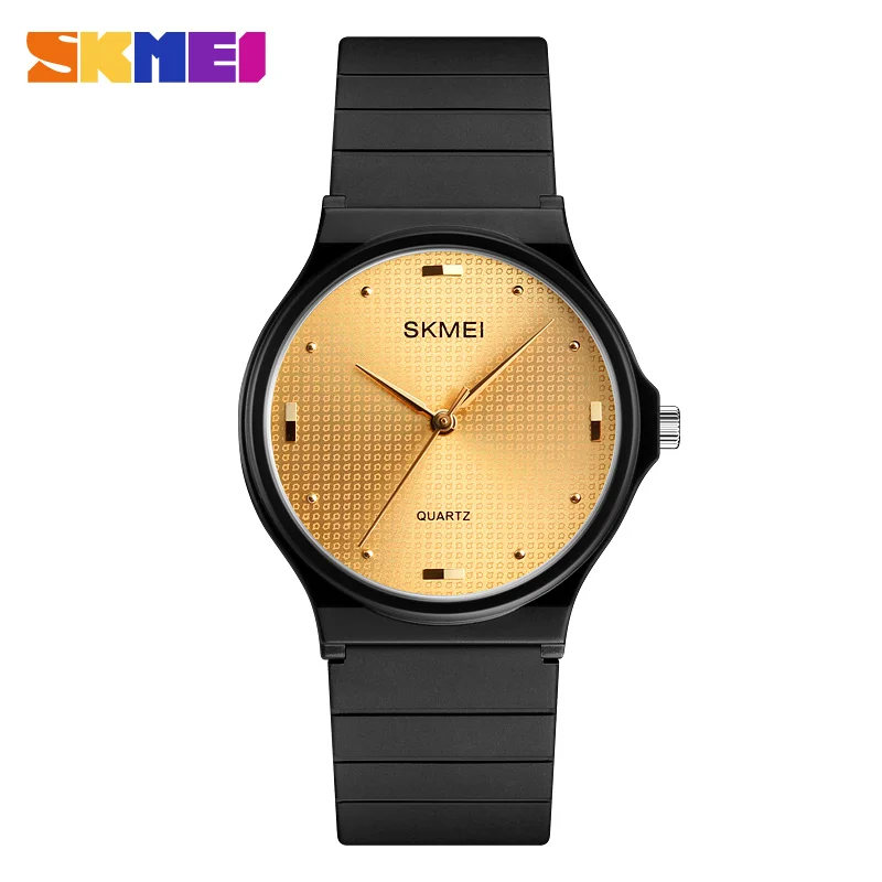 

SKMEI Fashion Quartz Men Watches Women Wristwatches 3bar Waterproof Personality Montre Creative PU Strap Watch Relogio Feminino