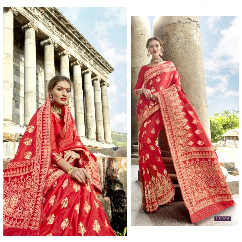 Женский костюм из трех предметов Sarees в индийском стиле с шелковой вышивкой |
