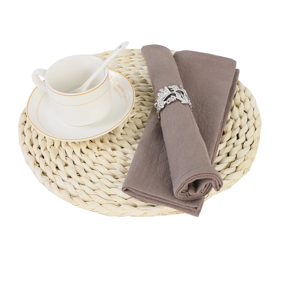 Cotton Napkins 30x45cm Table Cloth Dinner Set of 4 Washable Reusable Soft Home Kitchen Decor Wedding Party