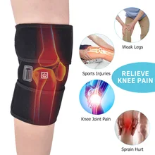 Electric Infrared Heated Knee Pad for Therapy Arthritis Pain Relief Knee Brace Sleeve Knee Support Joint Massage Fitness Workout