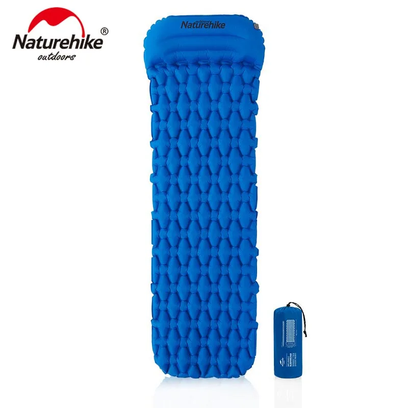 Naturehike Sleeping Pad Single Person Nylon TPU Inflatable Mattress Camping Mat Lightweight Waterproof Air Mattress Portable Mat