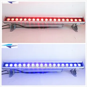 

E-6pcs High Quality Dot Control Piexl Effects 18x18w Outdoor RGBWA UV 6 in 1 Bar Light Linear LED Wall Washer