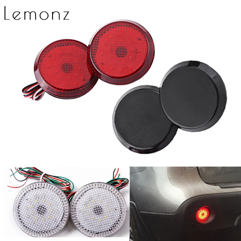 1 пара Круглый отражатель заднего бампера для Nissan/Qashqai/Toyota Sienna/Corolla Scion Trail стоп