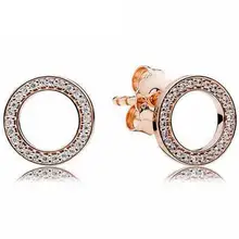 Оригинальные 925 пробы серебряные серьги-гвоздики с кристаллами для женщин, модные свадебные ювелирные изделия