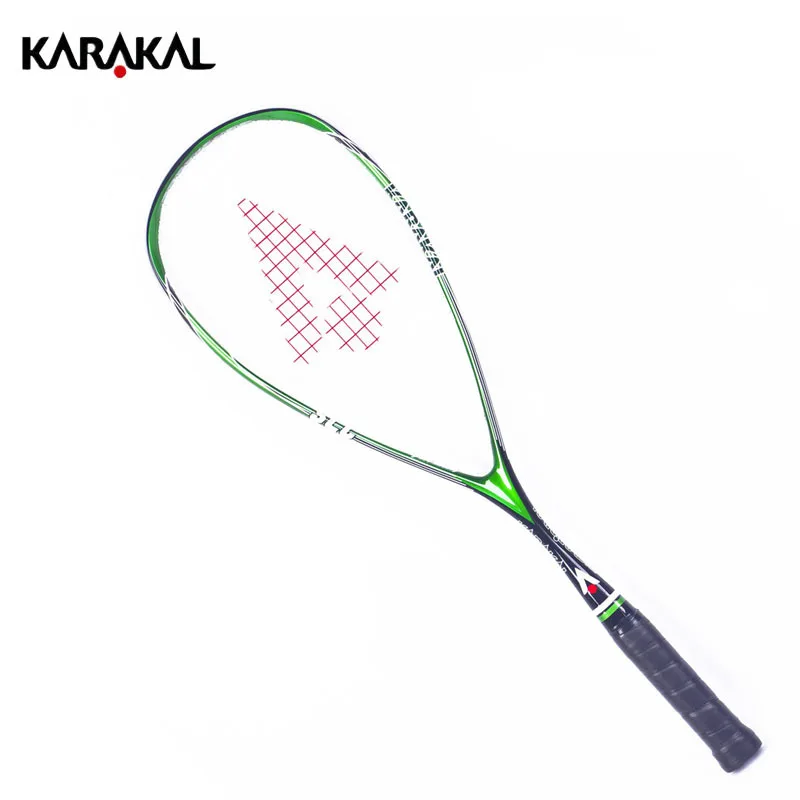 Green SLC официальный Karakal карбоновый сквош ракетки для мужчин сквош ракетки с струнным мешком ракетка скорость спорт графитовая ракетка Сквош - Цвет: Green