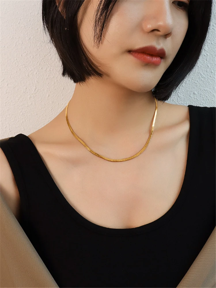 golden necklace female clavicle chain 
