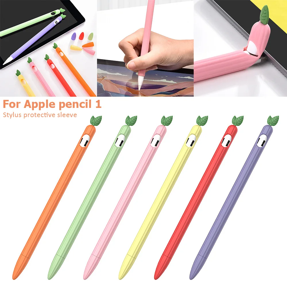 Fruit Pen Sleeve Protective Silicone Case Cartoon Cap Nib Cute Shell Grip Skin Cover Holder For Apple Pencil 1st 2nd Gen Stylus Aliexpress