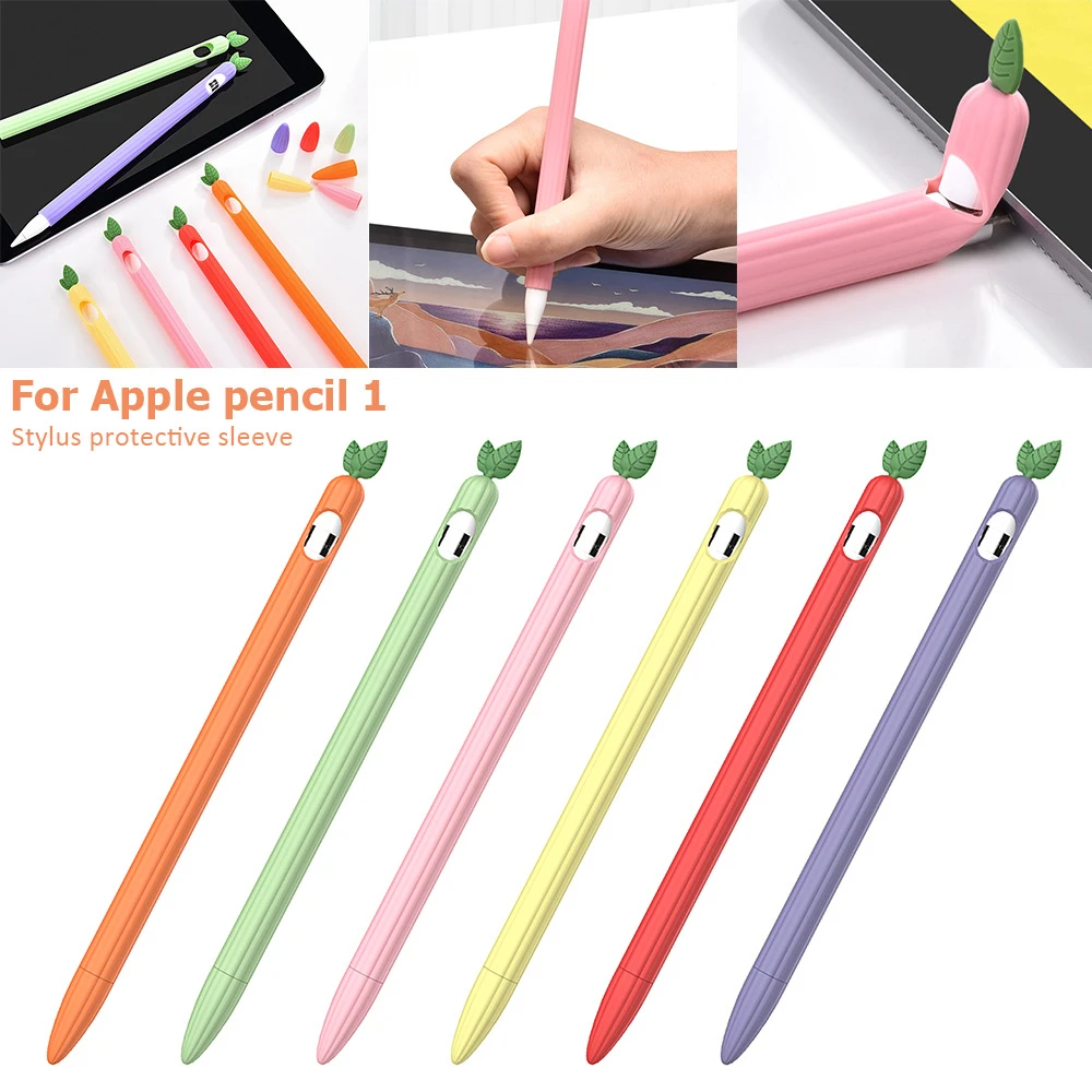 Fruit Pen Sleeve Protective Silicone Case Cartoon Cap Nib Cute Shell Grip Skin Cover Holder For Apple Pencil 1st 2nd Gen Stylus Aliexpress