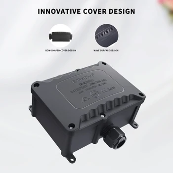 

Waterproof Junction Box 3pin 4pin Underground LED IP68 Connector One in Three out 4 Way Plastic Electrical Cable Junction Boxes