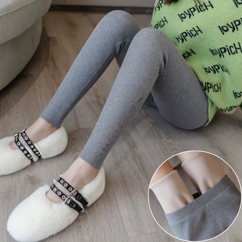 

2019 New Fashion Women's Autumn Winter High Elasticity Good Quality Thick Velvet Pants Warm Plus Size Leggings L-4XL