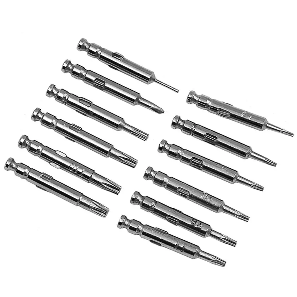 25Pcs Multi-Function Leather Case Manual Screwdriver Bit Combination Set Mobile Phone Notebook Disassemble Repair Tool
