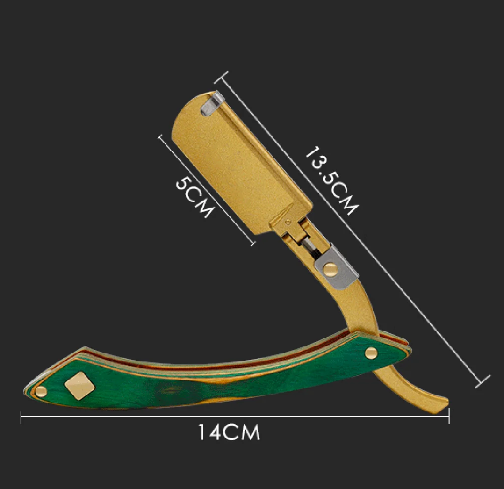 CestoMen Pro ручная бритва с деревянной ручкой, парикмахерское лезвие для бритья, складной прямой парикмахерский нож, бритва для парикмахера