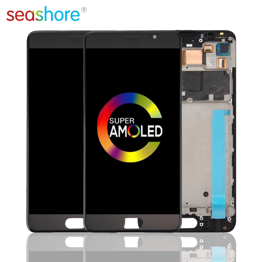 

5.7"AMOLED For MEIZU Pro 6 Plus LCD Touch Screen Digitizer Assembly For Meizu Pro6 Plus Display with Frame Replacement PRO M686G