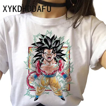 

Dragon Ball Z Harajuku T Shirt 2020 Funny Women Vegeta Son Goku T-shirt Anime Super Saiyan Tshirt 90s Female Graphic Top Tees