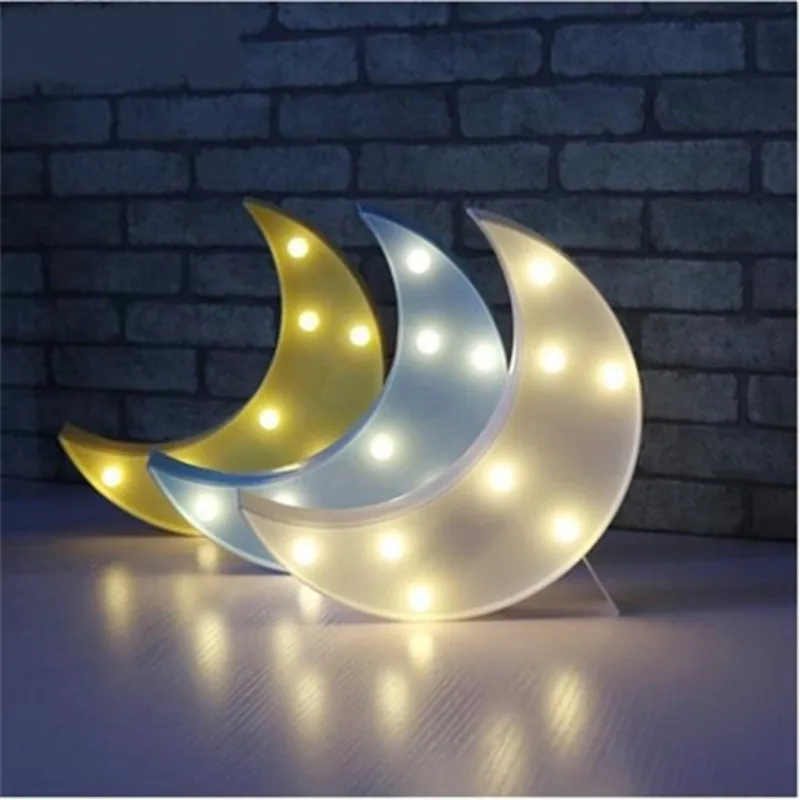 Anpro LED Night Light 3D Star Cloud Moon Lamp Bedroom Decoration Light For Kids Christmas Gifts Indoor Lighting