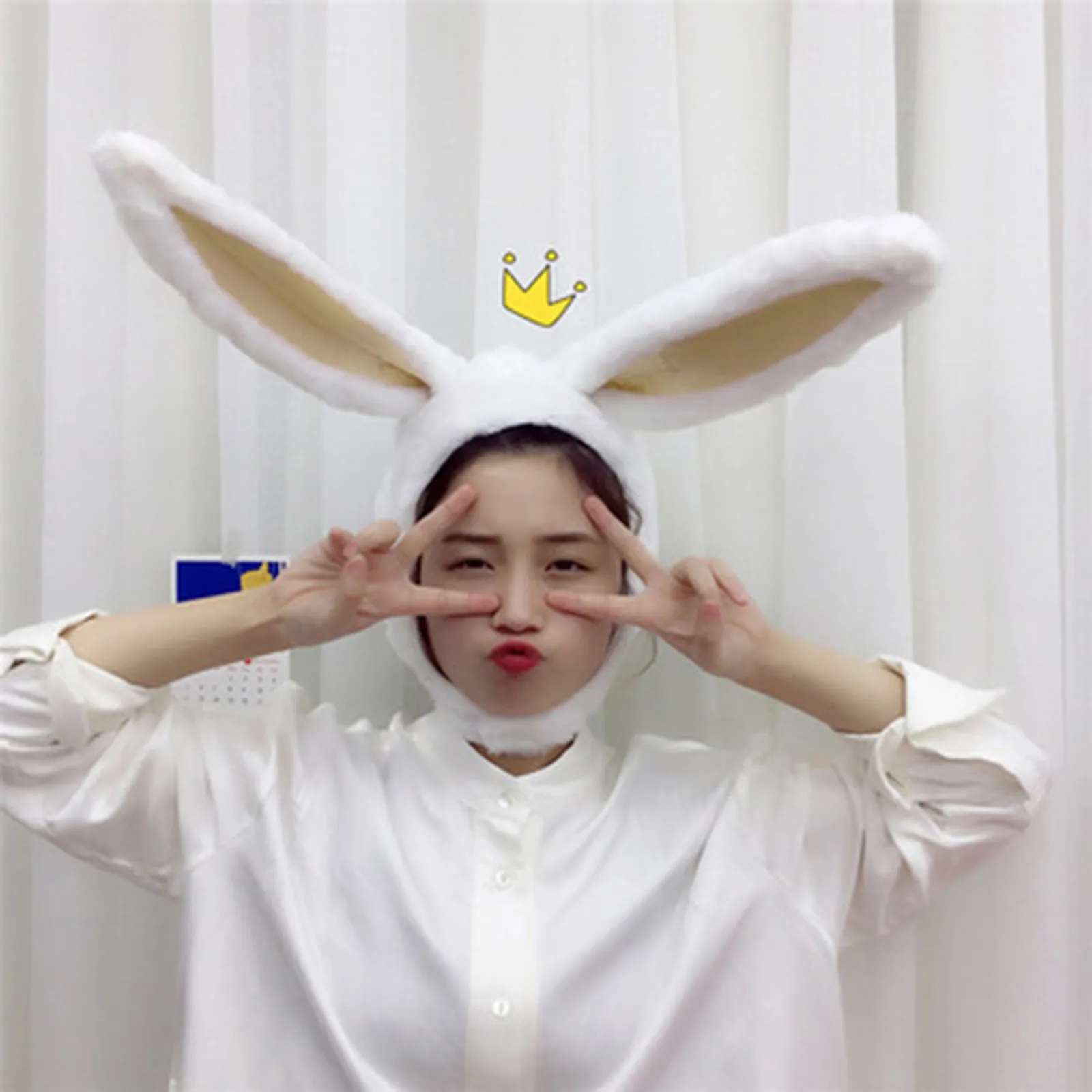 40 # ぬいぐるみ楽しい帽子スカーフバニー耳sフード女性衣装保温冬の帽子かわいいフリースサイクリング暖かい帽子屋外 шапка