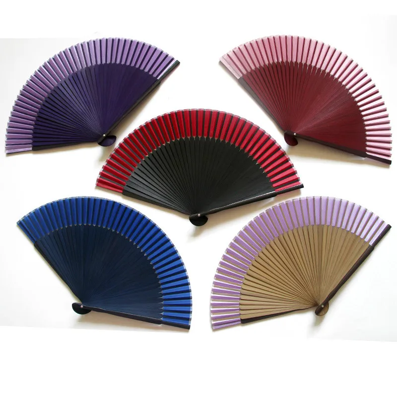 

Summer Fan Bamboo Dance Ventilateur Classical Portable Party Dance Fan Chinese Cheongsam Show Hanfu Fans Abanicos Para Boda