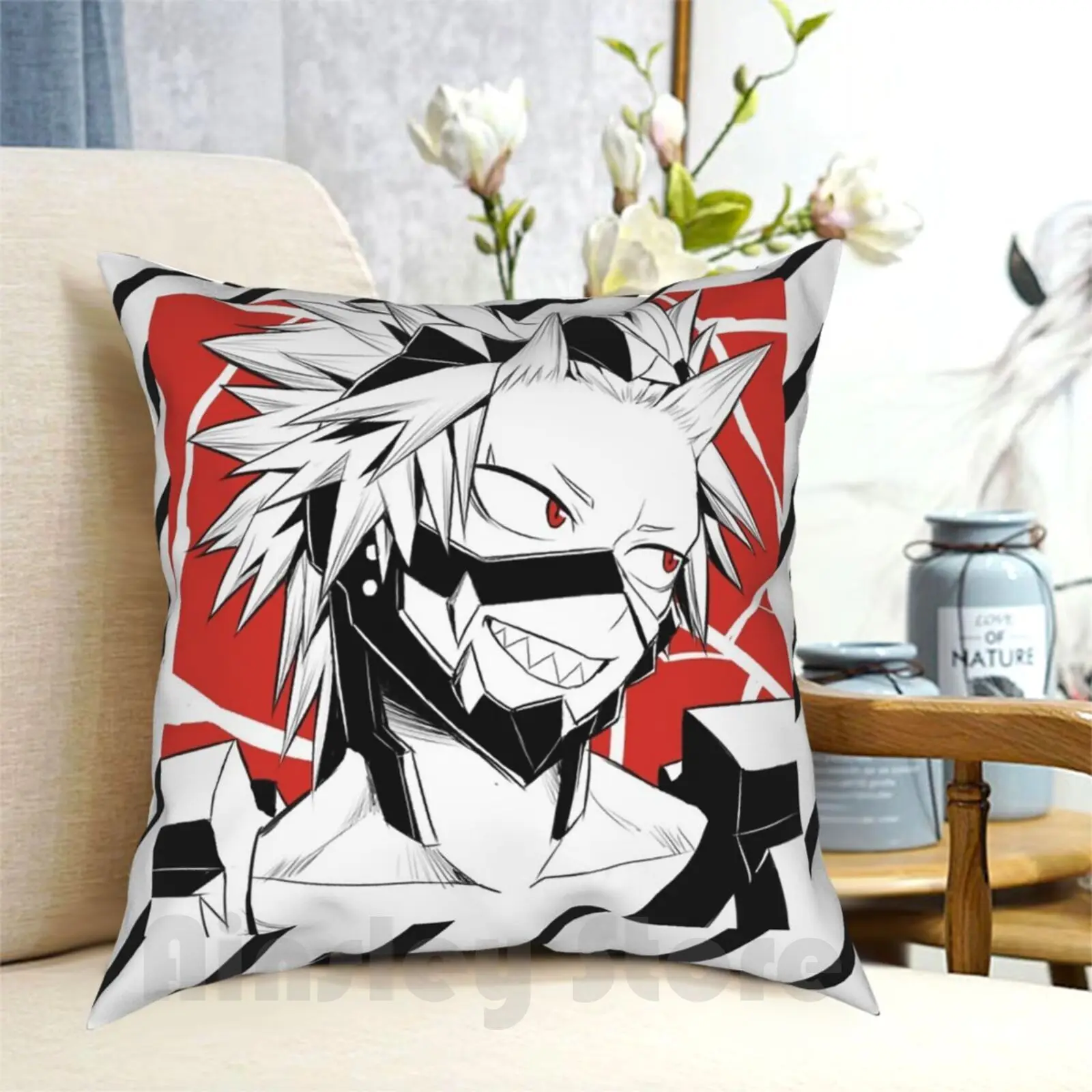 

Kirishima Pillow Case Printed Home Soft DIY Pillow cover Mha Bnha Boku No Hero Academia Bakugou Katsuki Lord Explosive