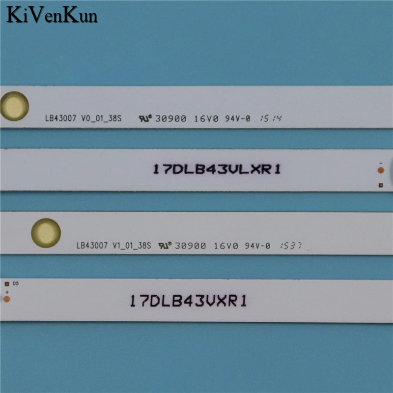 TV LED 백라이트 스트립 셀커스 CEL43FHDSB-16/1 43 LED 바 키트 밴드 17DLB43VLXR1 LB43007 V0_04_38S 눈금자 VES430UNDL-2D-N01