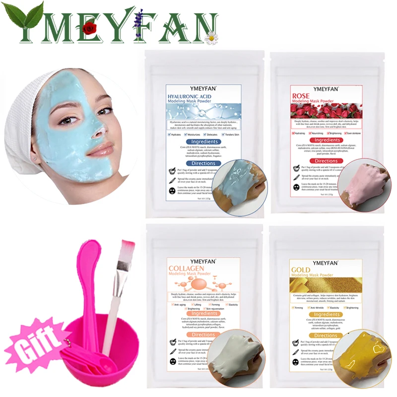 

200g Facial Soft Hydro Jelly Mask Powder Skin Care Natural Fruit Plant Facial Mask Hydrojelly Mask Collagen Face Cleaning Mask