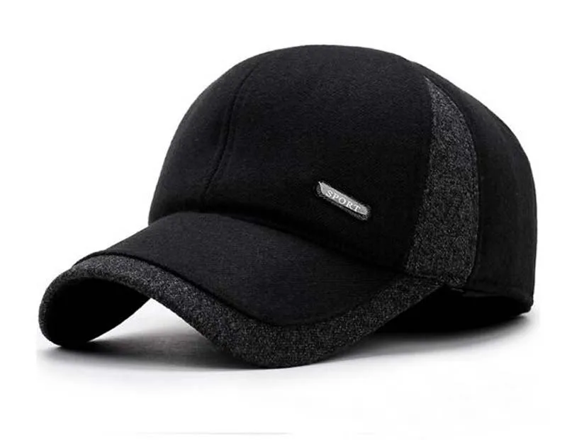 XEONGKVI осенне-зимняя шерстяная ткань брендовая бейсбольная Кепка Snapback хлопковая шапка-бомбер для мужчин среднего возраста Кепка с козырьком каскетка