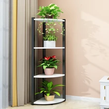 Железная художественная многоэтажная стойка для цветов зеленого цвета, полка для цветочных горшков, цветочный горшок для гостиной, балкон Северной Европы