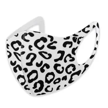 

Black Leopard Print print The stylish windproof and dustproof mask can clean the dustproof external shielding cloth.